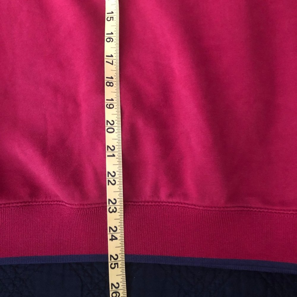 Vintage M&C Sport Mens L Sweatshirt Top Notch Fisherman Red Blue Embroidered - Picture 4 of 10